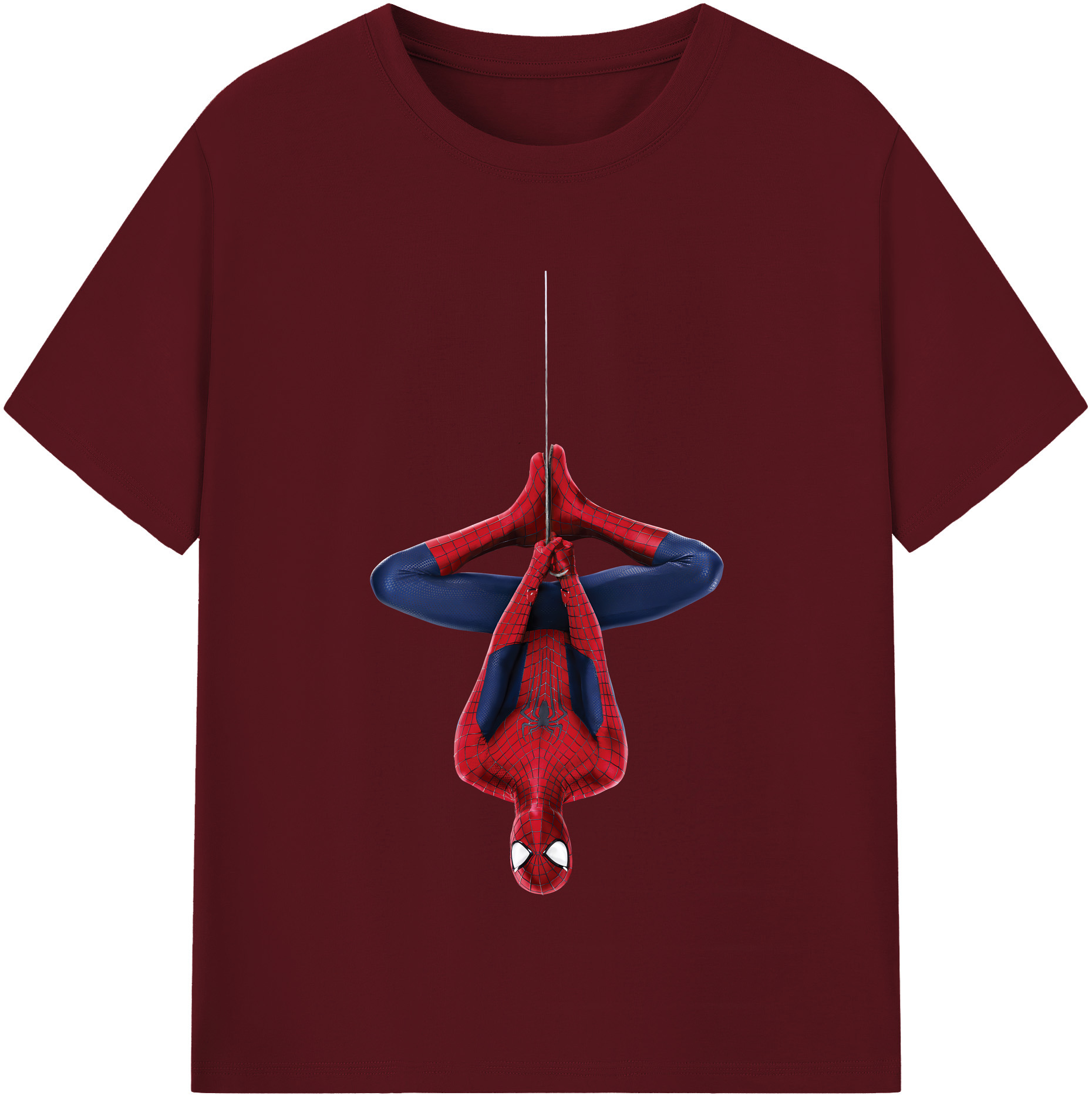 （画像用） Spider Man スパイダーマン 綿100％半袖Tシャツ（フロントプリント）
